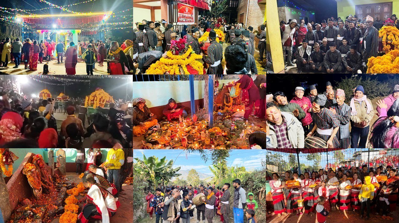 थाक्रे ९ पण्डित पौवामा गणेश,भिमशेन र सरस्वतीको जात्रा यहि मंसिर ३ र ४ गते
