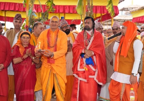 पर्यटकीय नगरी पोखरामा आज देखि कोटीहोम विराट ज्ञान महायज्ञ शुरु