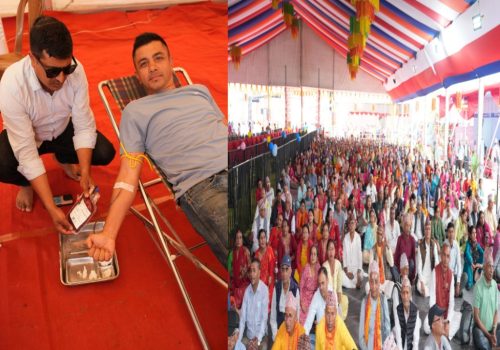 कोटीहोममा ४० युनिट रगत संकलन, शनिबारमात्रै १५ हजार भक्तजन सहभागी
