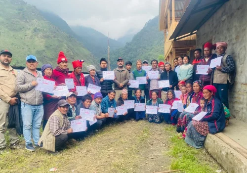 रुविभ्याली १ लिंजाेमा खर्क व्यवस्थापनसम्बन्धी प्रशिक्षक प्रशिक्षण  सम्पन्न
