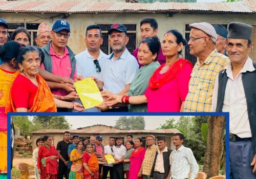 डिभिजन बन कार्यालय धादिङ द्वारा  धार्मिक वन समुदायलाई हस्तान्तरण