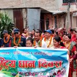 धुनिबेशी–८ मा २२औं राष्ट्रिय धान दिवस उत्साहपूर्वक सम्पन्न