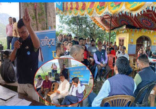 थाक्रे–८ मा राष्ट्रिय स्वतन्त्र पार्टीको प्रथम वडा भेला सम्पन्न