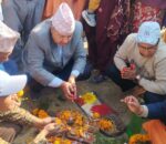 धुनिवेशी नगरपालिका केन्द्र जाने महेश खोलामा मोटरेबल पुलको शिलान्यास