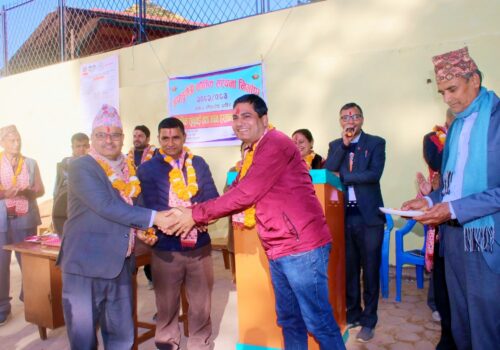 ज्योति माध्यमिक विद्यालयमा अपाङ्ग–मैत्री भवन सहितको भौतिक संरचना हस्तान्तरण