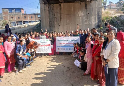 लैंगिक हिंसा विरुद्धको १६ दिने अभियान : थाक्रे–६ महादेवबेशी बजारमा र्याली तथा सचेतना कार्यक्रम