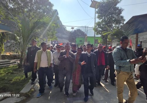 धादिङ–१ मा नेपाली कम्युनिस्ट पार्टीबाट राजेन्द्र पाण्डेको उम्मेदवारी दर्ता