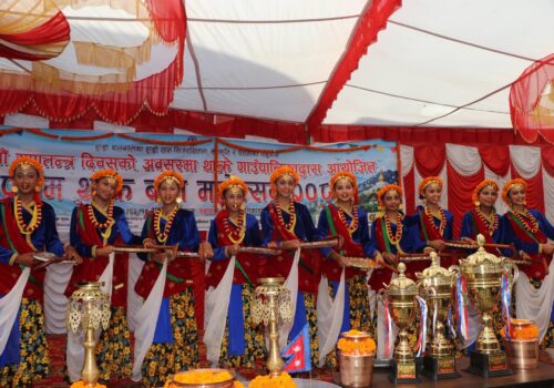 थाक्रे गाउँपालिकामा प्रथम बाल महोत्सव सम्पन्न, विभिन्न विधामा उत्कृष्ट विद्यार्थी सम्मानित