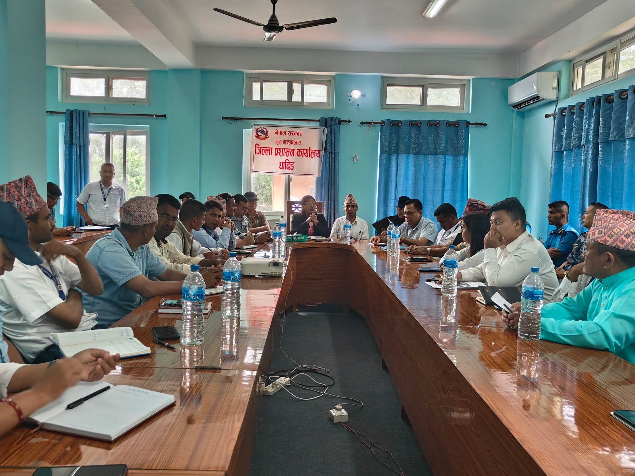 धादिङमा मनसुन आपतकालीन योजना स्वीकृत, सम्पूर्ण संयन्त्रलाई ‘हाई अलर्ट’मा रहन निर्देशन