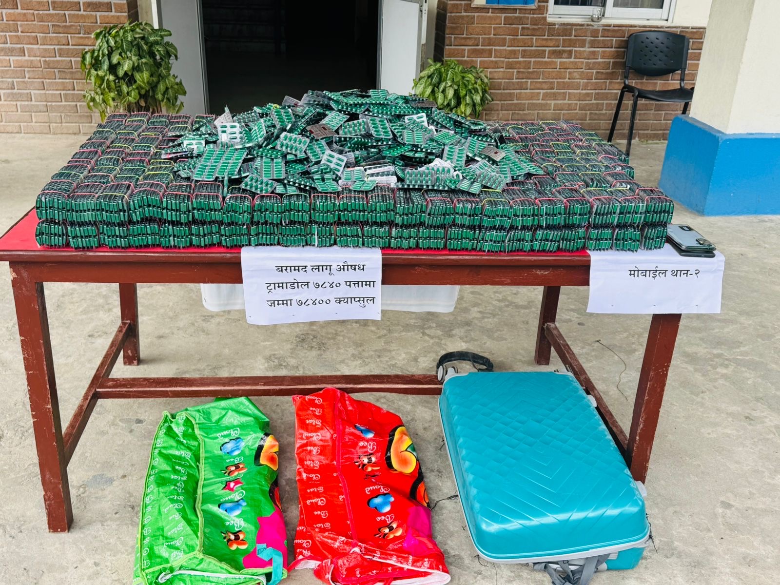 धादिङमा ठूलो परिमाणमा प्रतिबन्धित लागुऔषध बरामद, दुई पक्राउ