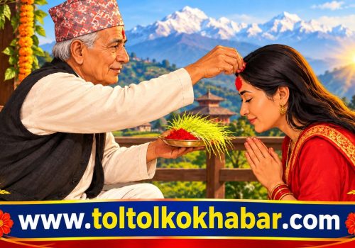 आज त्रयोदशीः दसैँको टीका लगाउने क्रम जारी